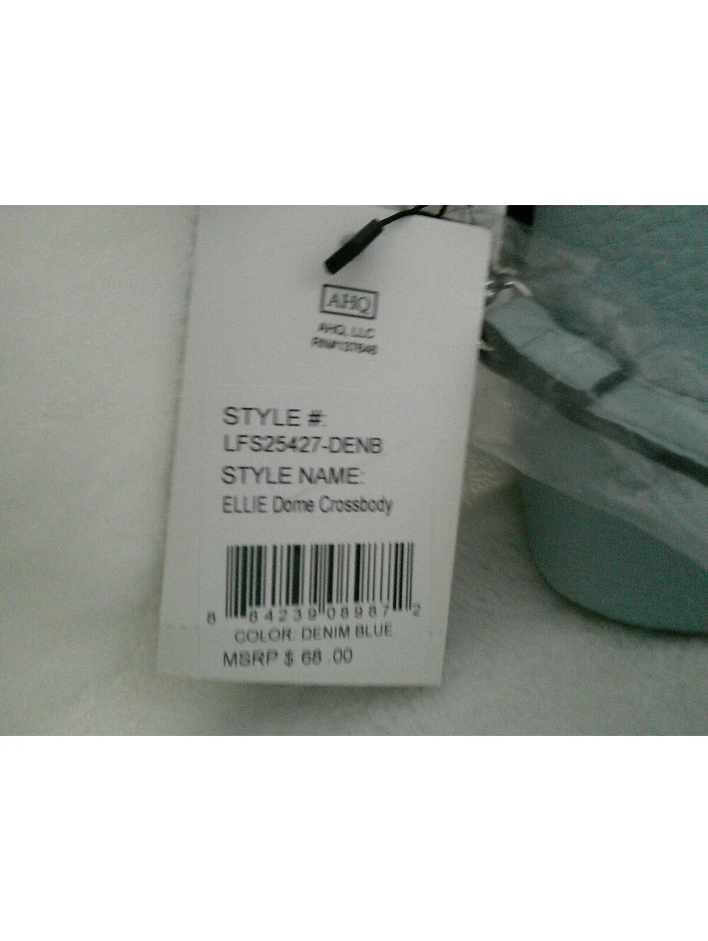London Fog Ellie Dome Crossbody Bag Light Blue